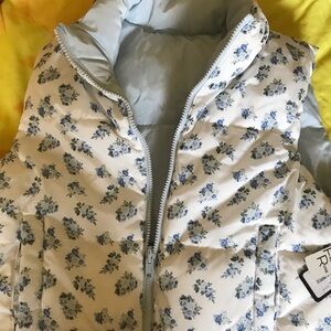 Floral Puffer Vest